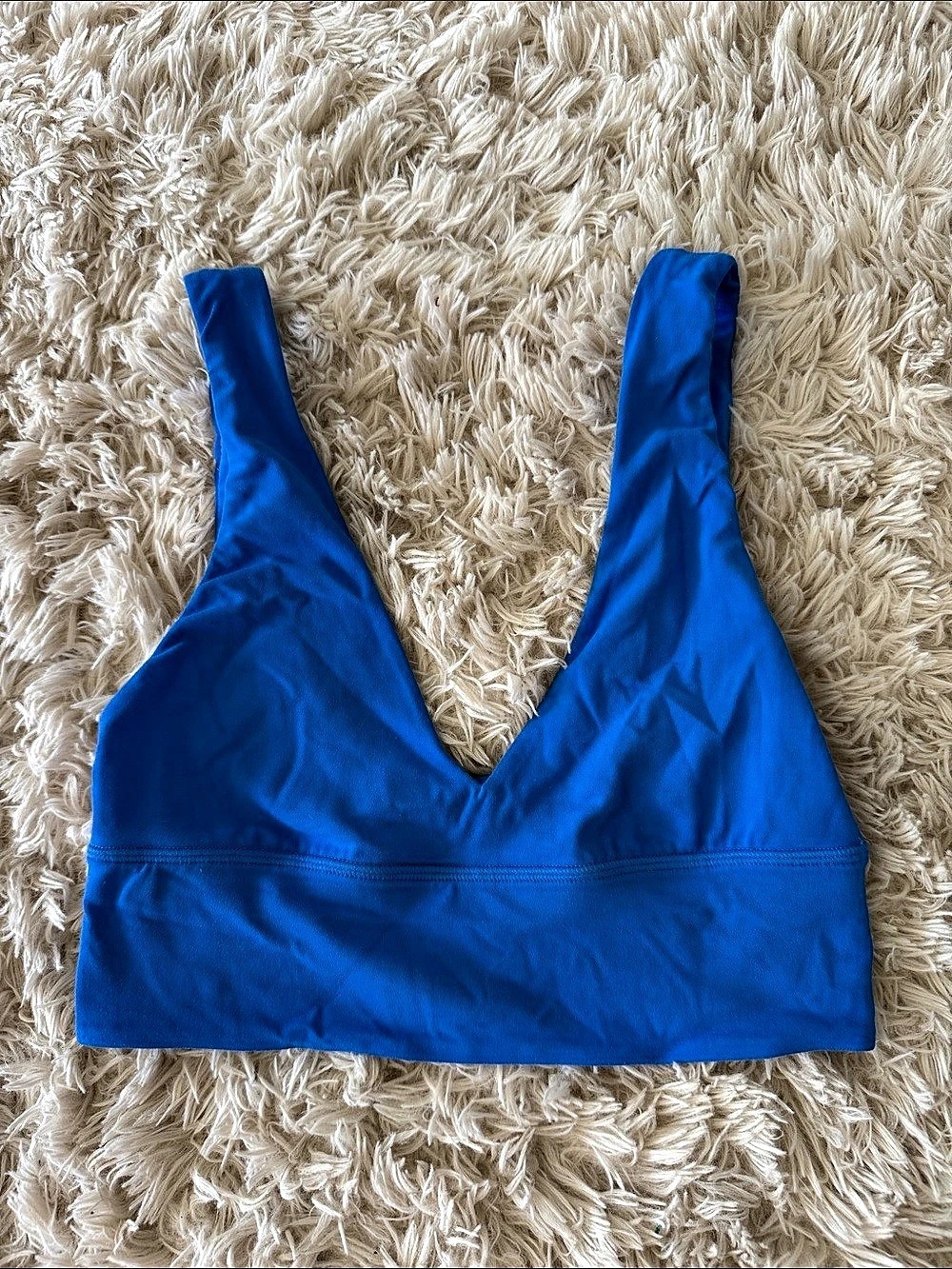 lululemon Women's Blue Sports Bra Size 4 Like New